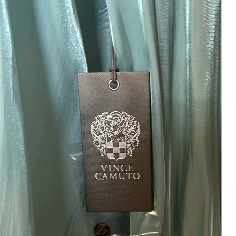 Vince Camuto Womens Iridescent Button Up Shirt Size Small - Picture 6 of 9